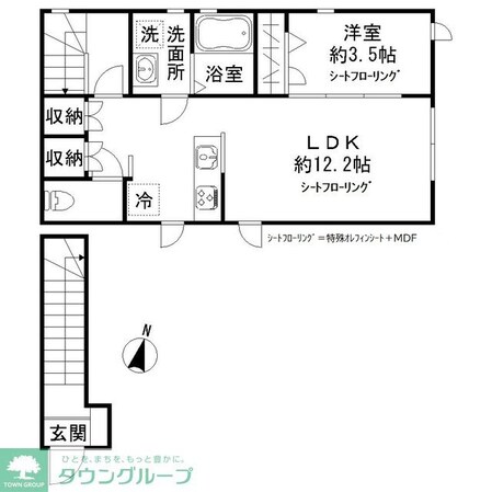 サニーアヴェニュー A棟の物件間取画像